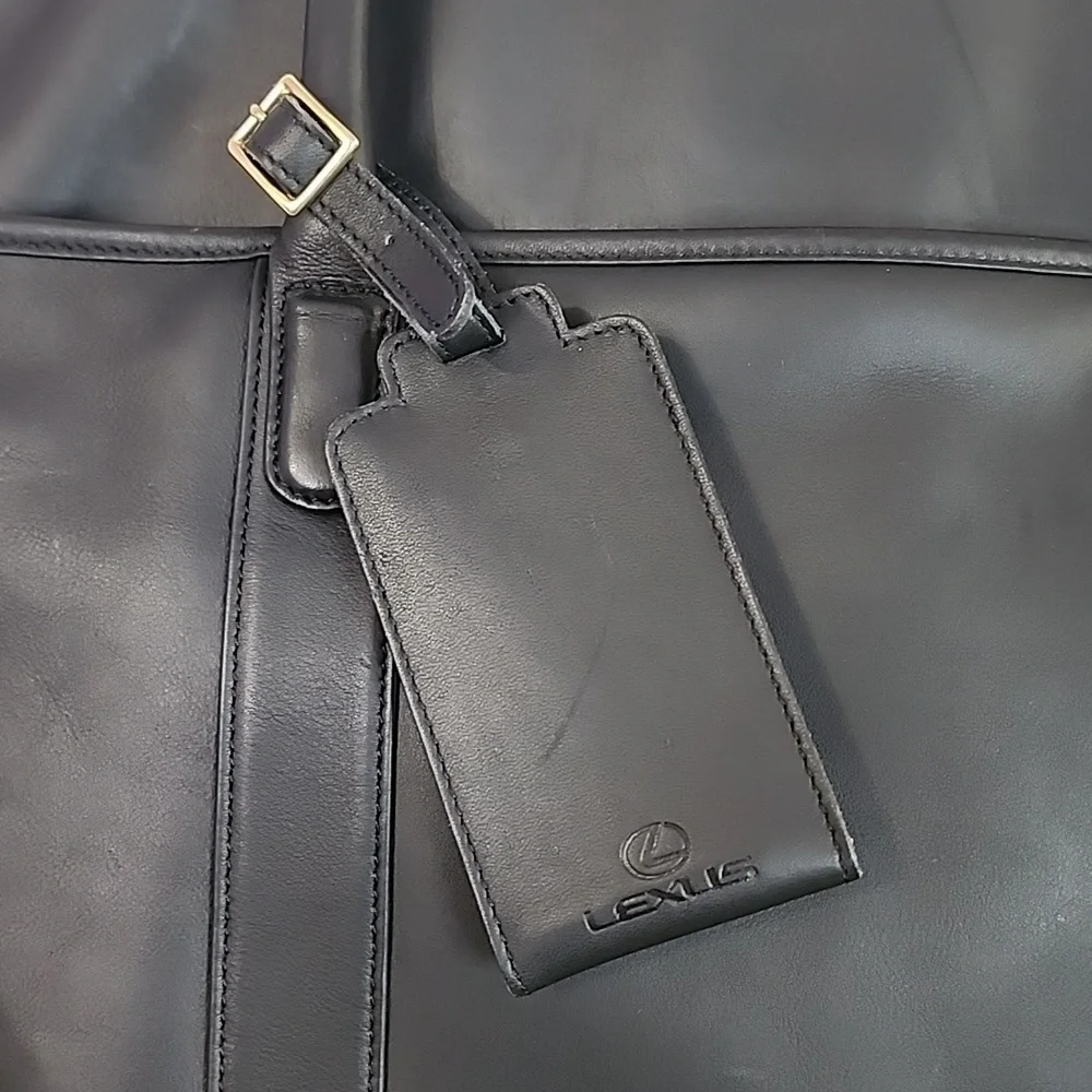 Rare Exclusive Lexus x Coach Limited Edition Black Leather Full Size Garment Bag